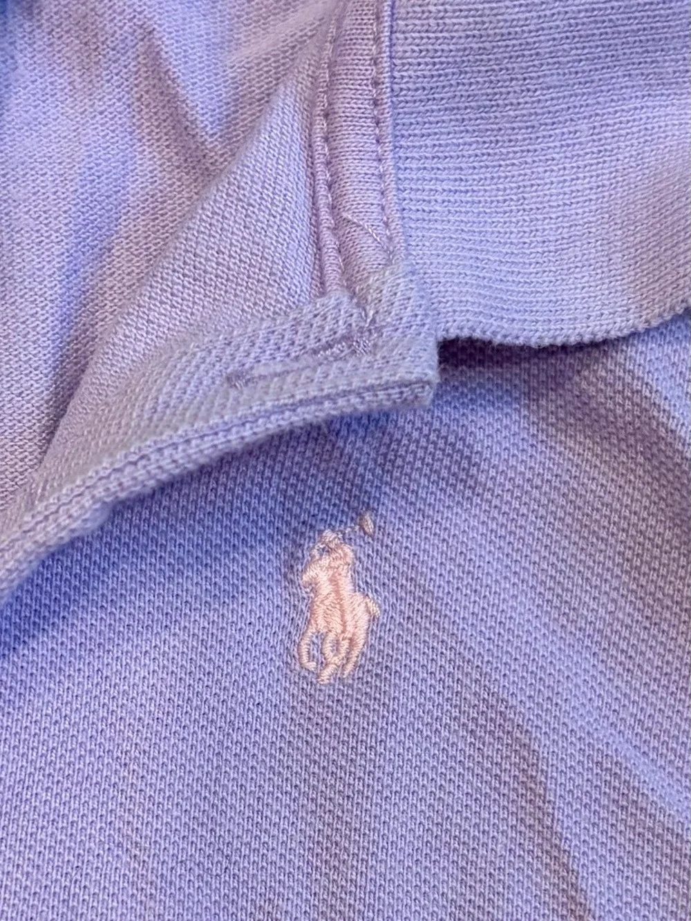 Ralph Lauren Toddler Girls' Lavender Polo Dress with Stripe Ruffle Hem